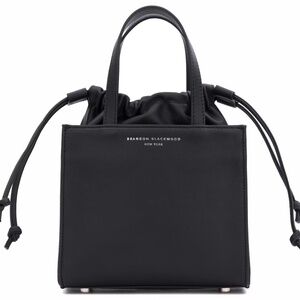 Brandon Blackwood Laura Mini Tote In Black Leather